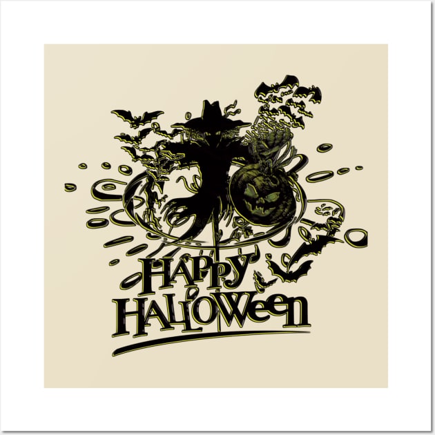 Happy halloween Wall Art by Mirak-store 